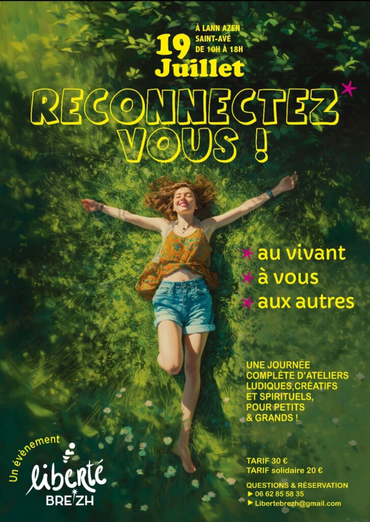 Une journée pour reconnecter, découvrir et explorer sa créativité à Saint-Avé le 19 juillet 2026 - Liberté Brezh